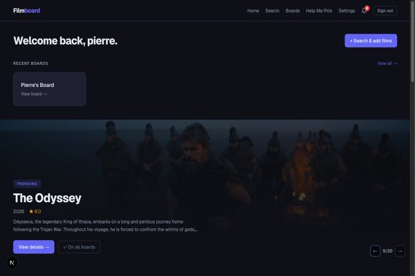 Filmboard screenshot